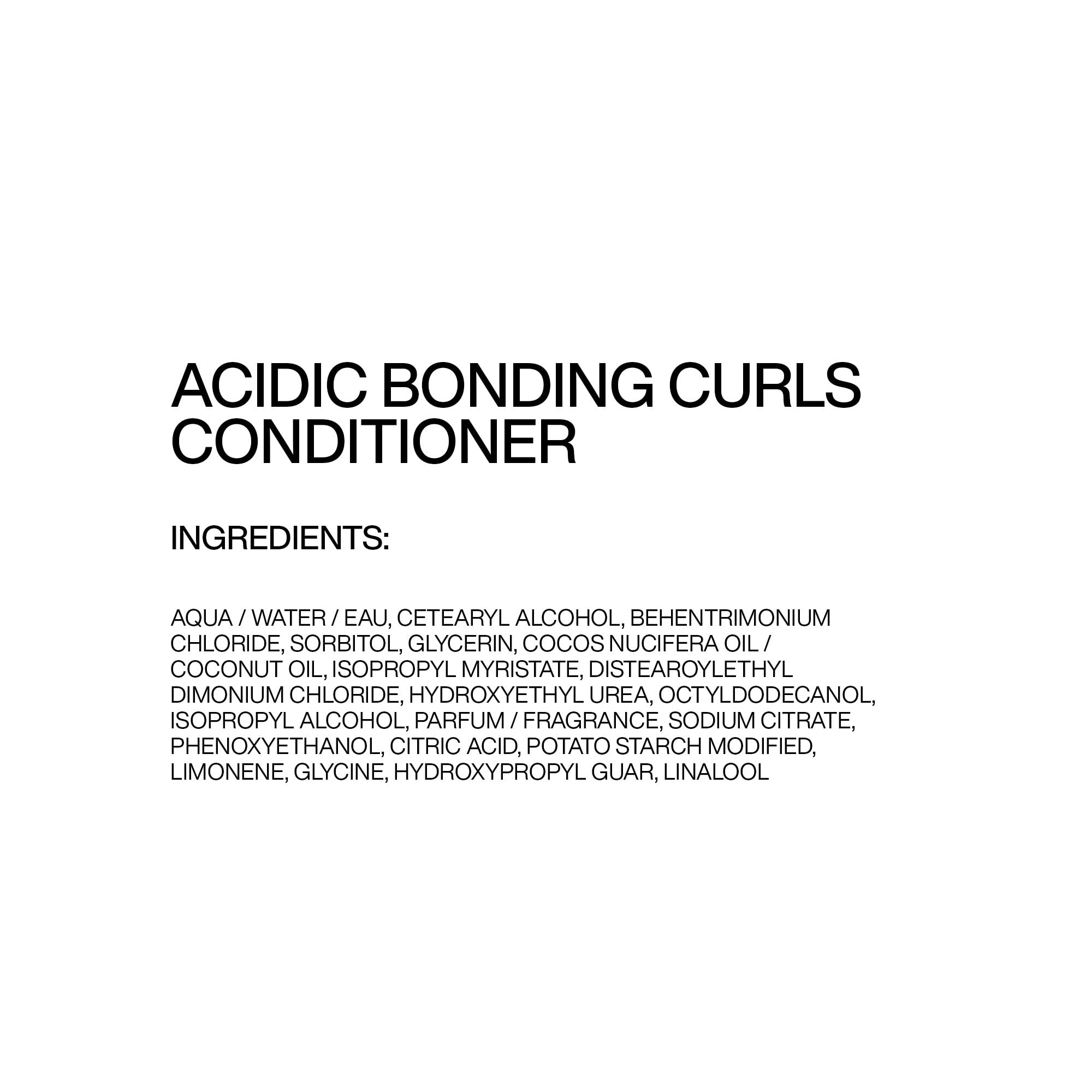 Acidic Bonding Curls Silicone-free Conditioner