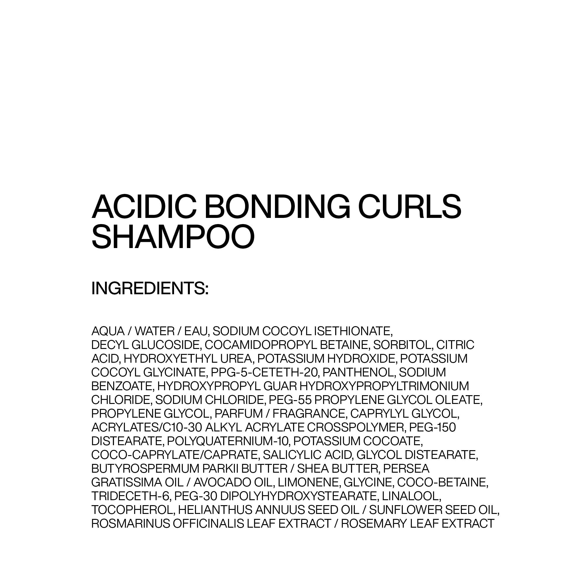 Acidic Bonding Curls Silicone-Free Shampoo