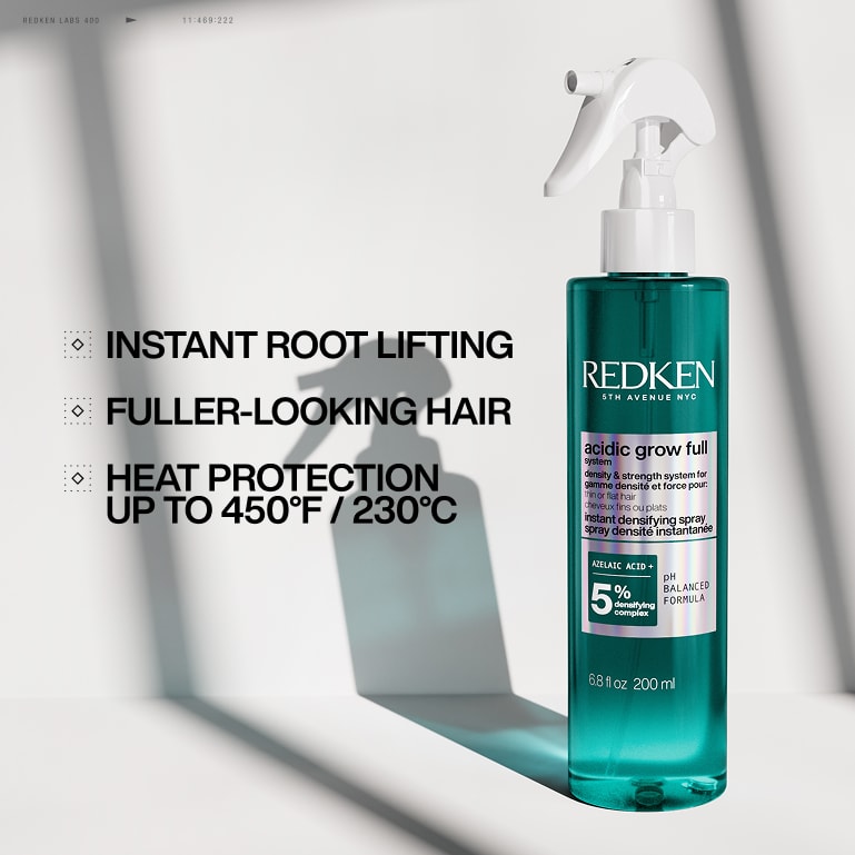 Acidic Grow Full Instant Densifying Hair Spray | Redken
