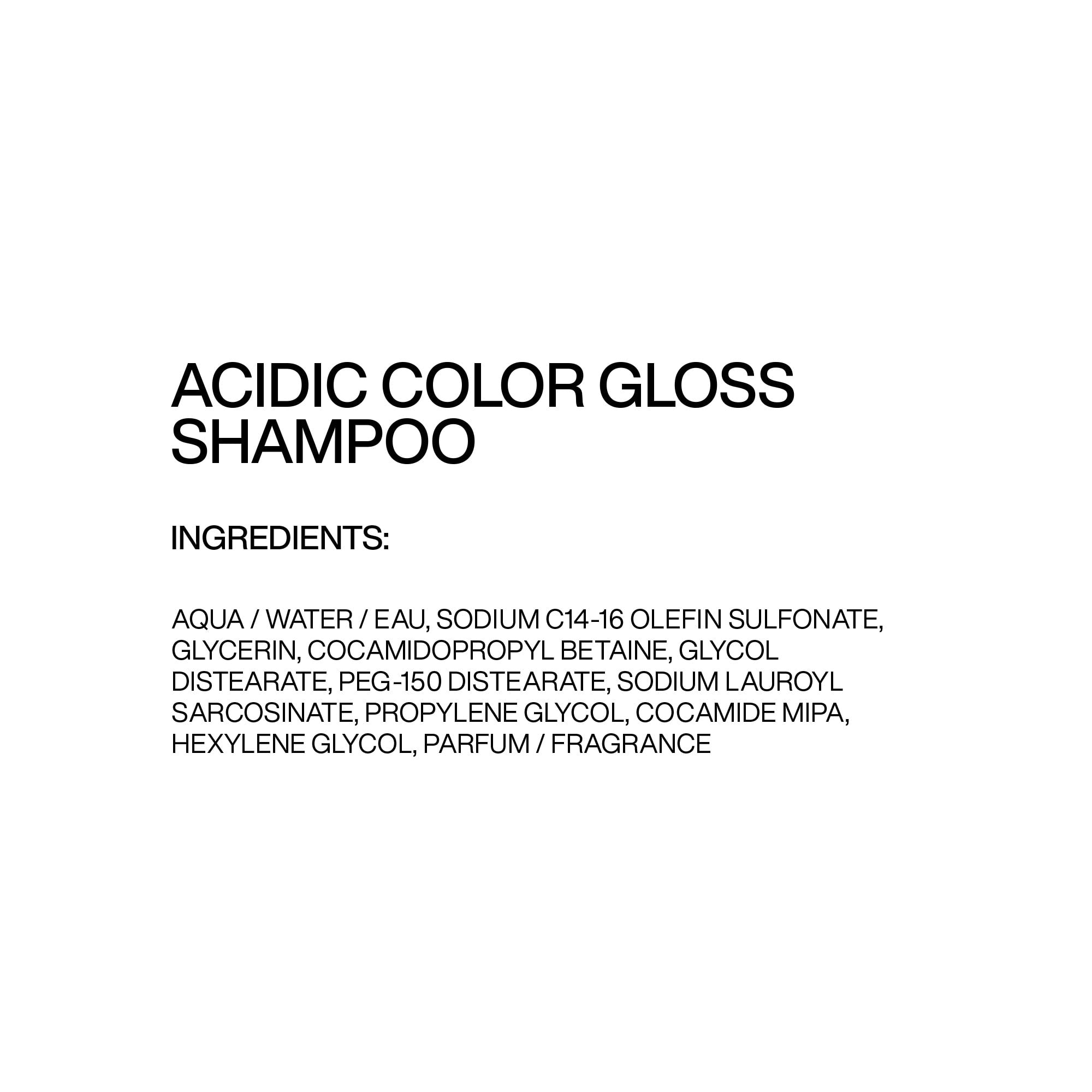 Acidic Color Gloss Sulfate-Free Shampoo