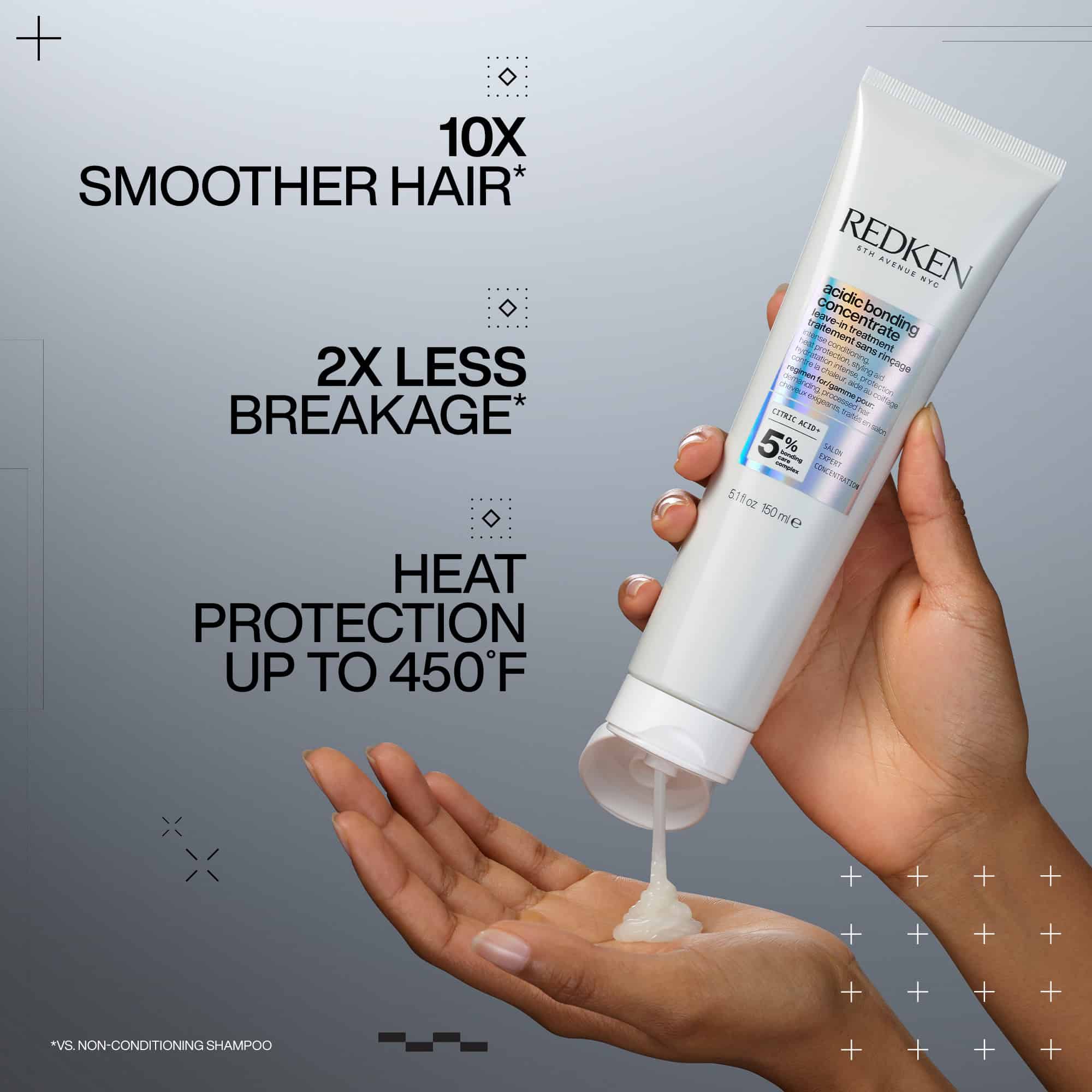 Acidic Bonding Concentrate Leave-In Bonding Treatment and Heat Protectant for Damaged Hair