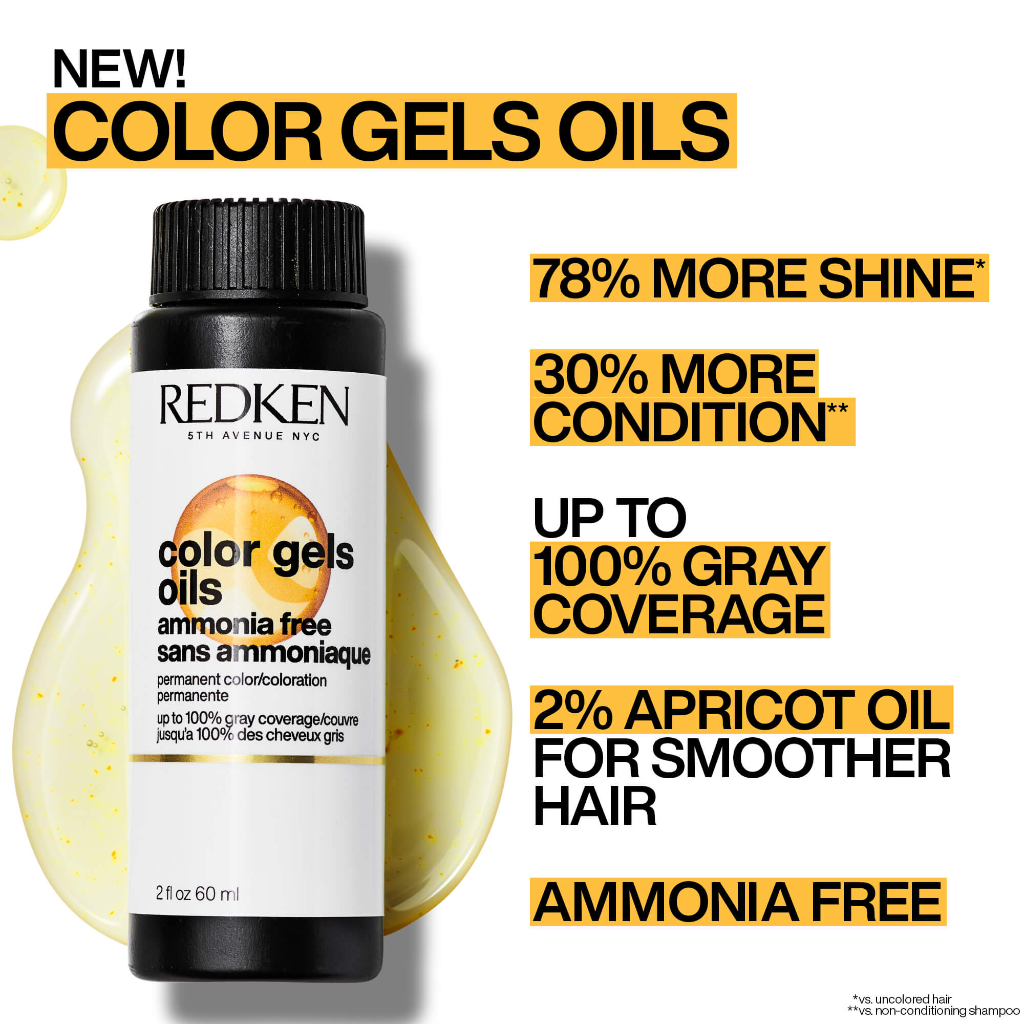 Color Gels Oils Ammonia-Free Liquid Color