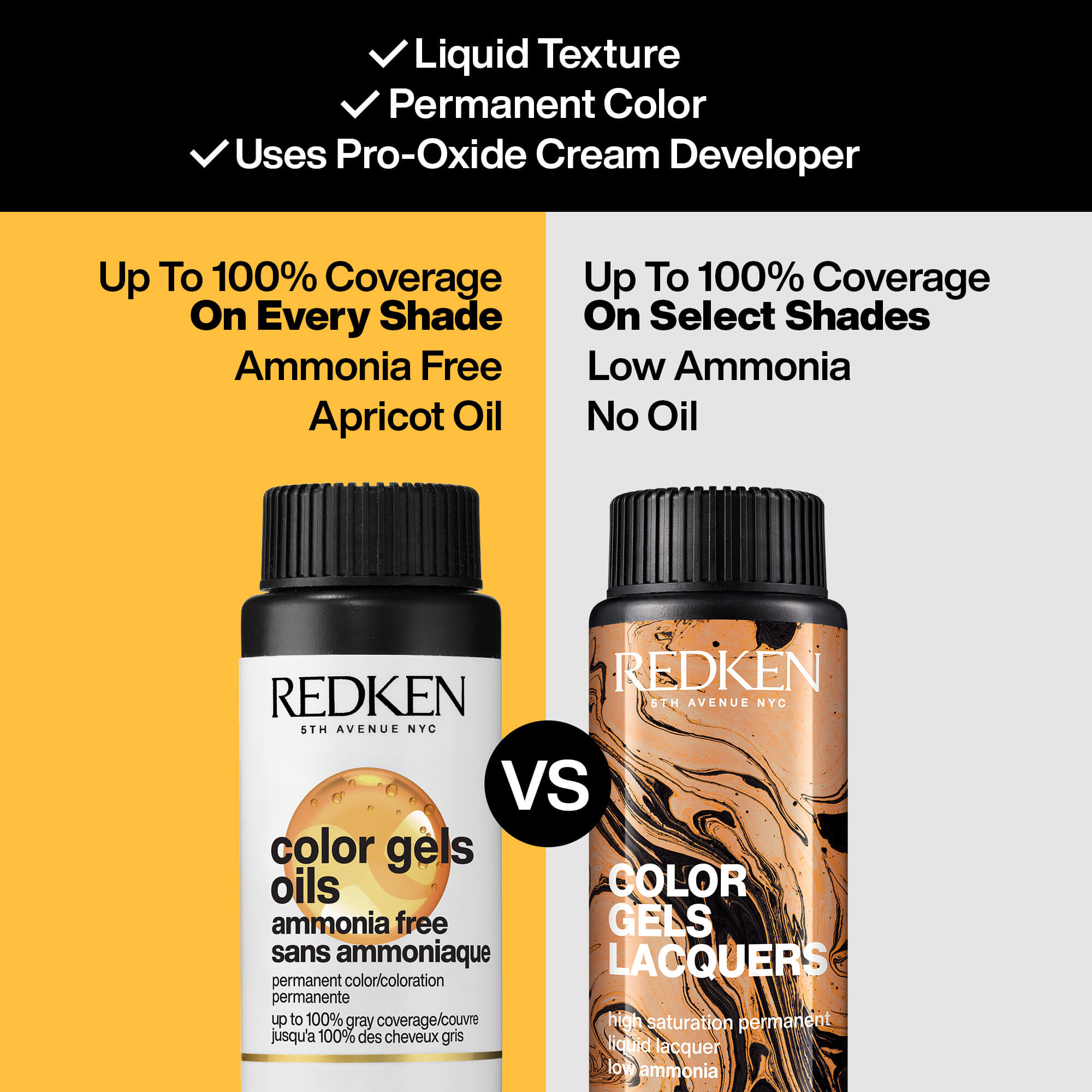 Color Gels Oils Ammonia-Free Liquid Color