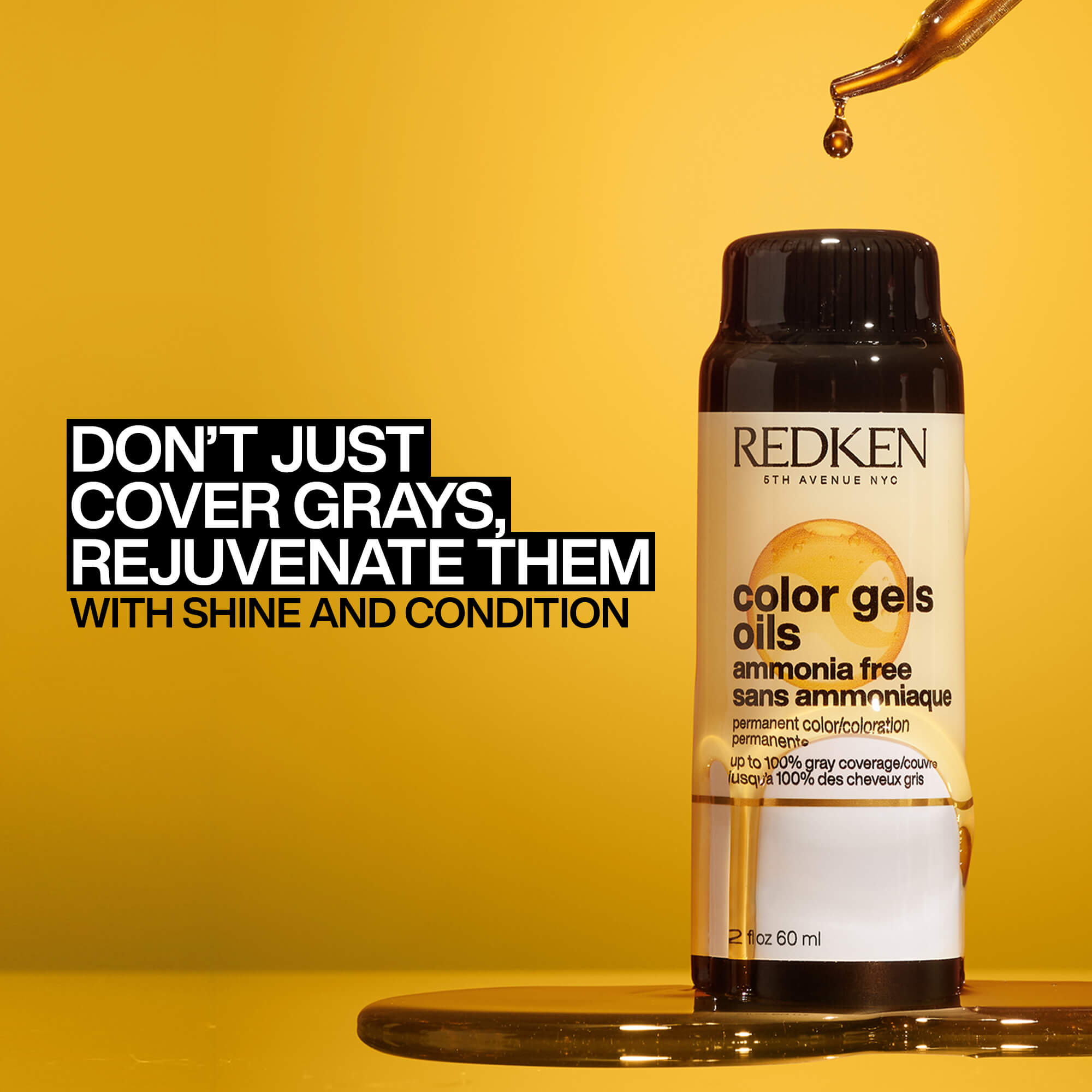 Color Gels Oils Ammonia-Free Liquid Color