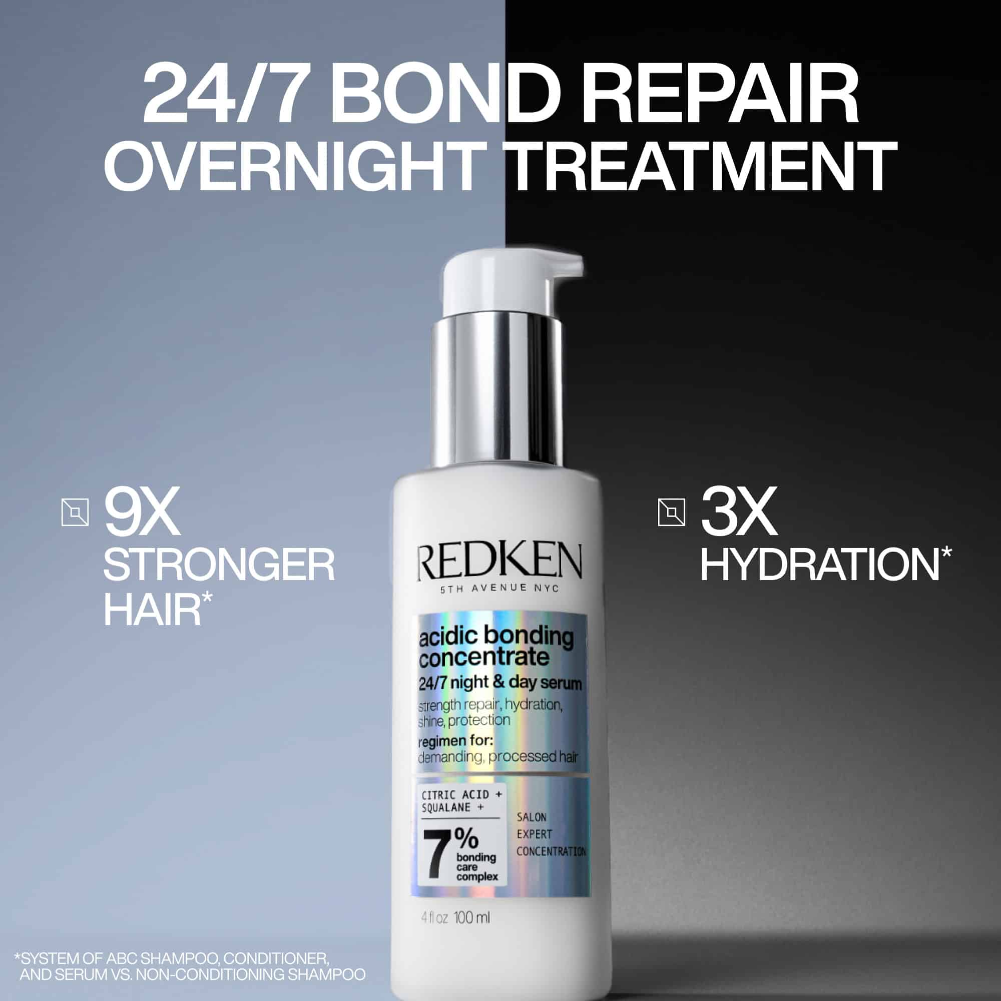 Acidic Bonding Concentrate 24/7 Night &amp; Day Bond Repair Serum